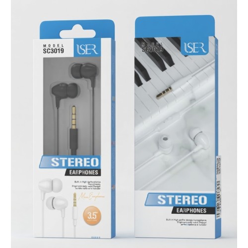 Auriculares ISER SC3019  3.5MM 1.2M Nuevo