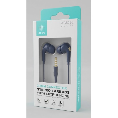 Auriculares IKREA WC8286 3.5MM 1.2M Nuevo